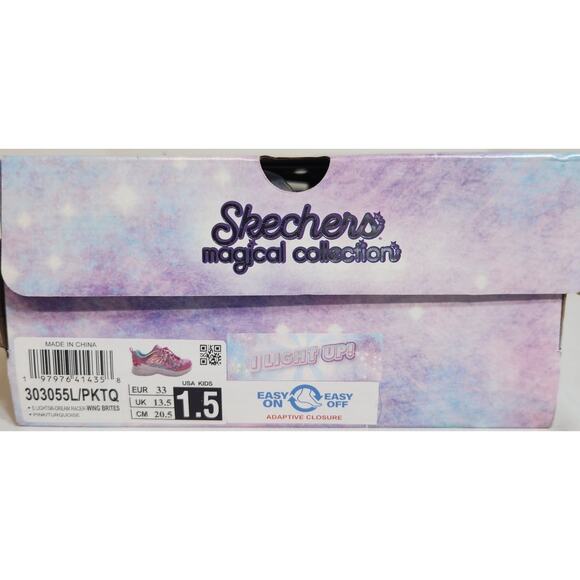 Sketchers Kids sneakers light up magical collections size 1.5 NIB - Picture 11 of 12